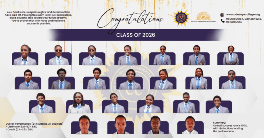 Adesoye College: Success Across Every Examination